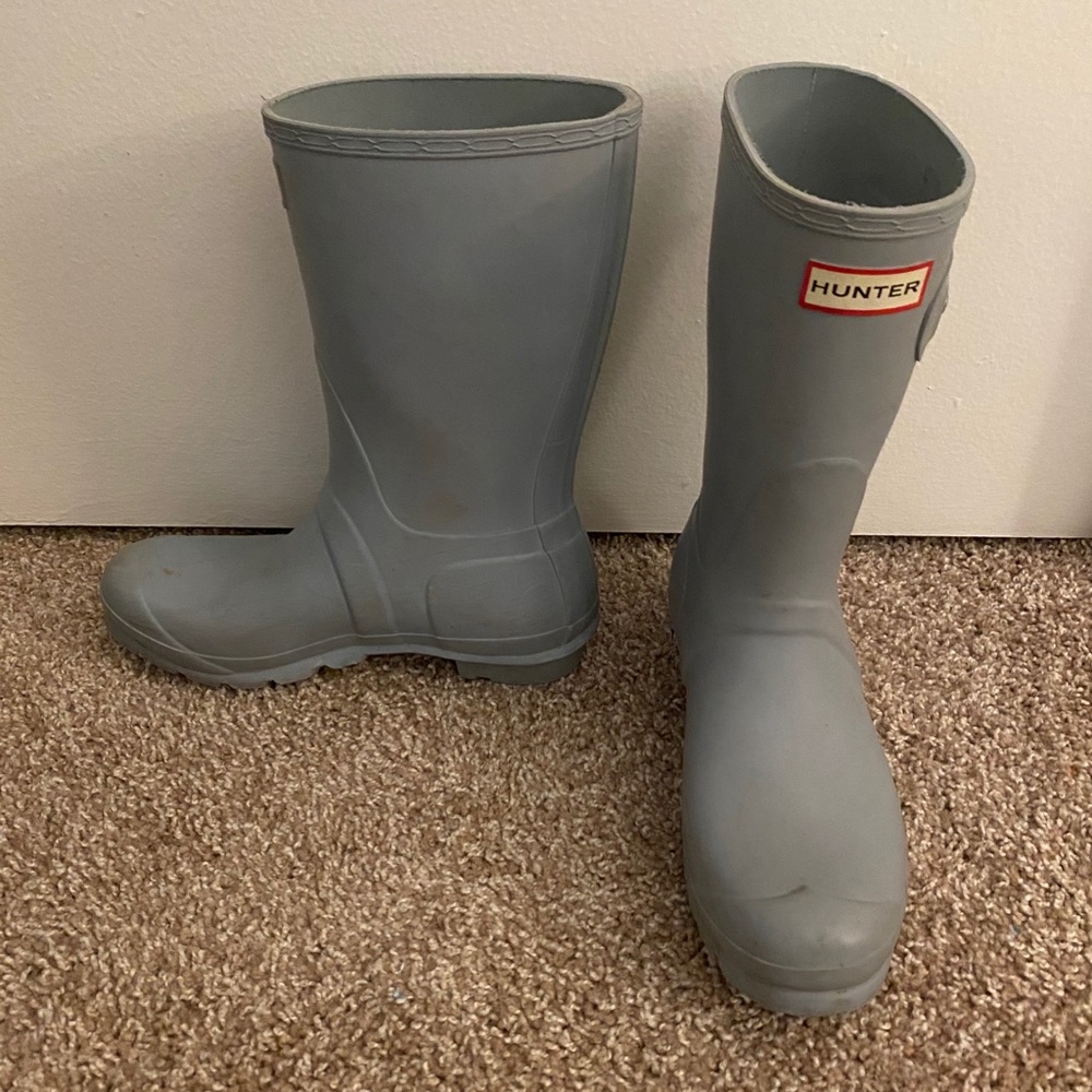 Short Blue Original Hunter Rain Boots